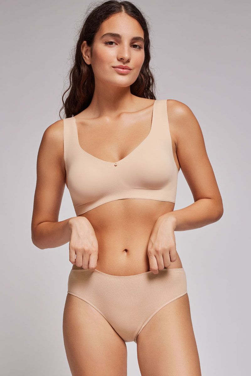 Chilot basic cu talie medie din bumbac organic EKO, Gisela 1/0224