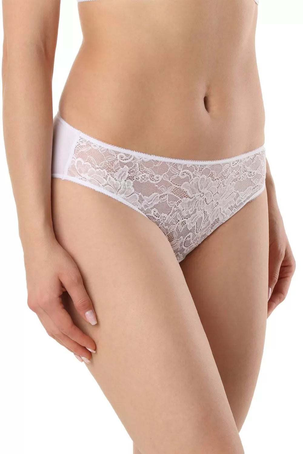 Chilot damă cu bumbac și dantelă, model slip, Conte Sensuelle RP3101