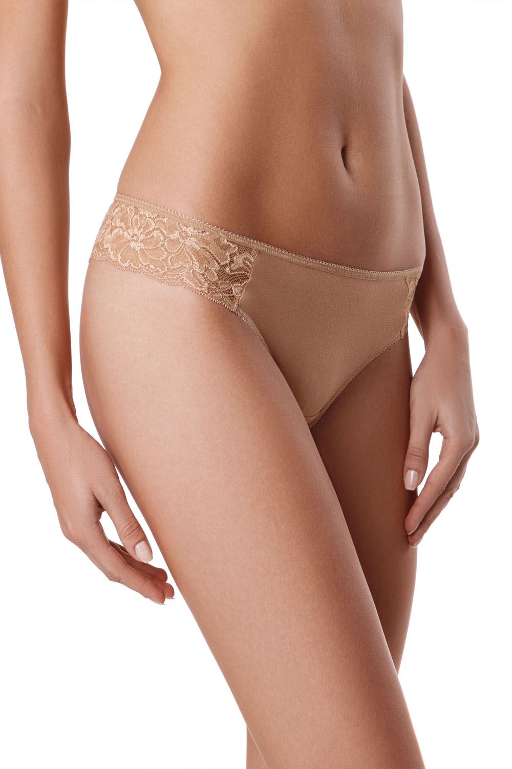 Chilot damă cu bumbac și dantelă, model tanga, Conte Sensuelle RP6020