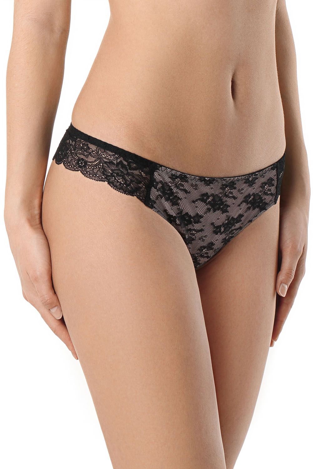 Chilot damă model tanga cu dantelă, Conte Elegant Jardin TP6076