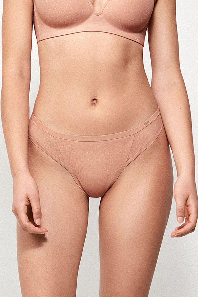 Chiloți brazilieni invizibili, din ţesătură plumeti, Gisela 1/10047