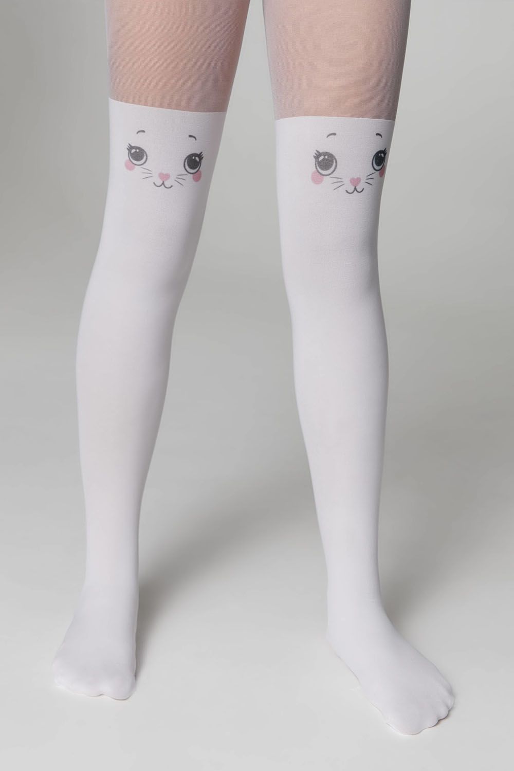 Ciorapi copii cu imitație jambiere și model pisică, Conte Kids Cat