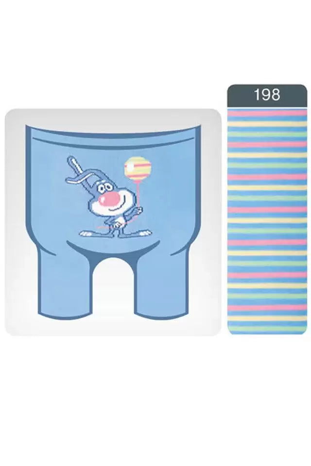 Ciorapi subțiri copii din bumbac cu model iepuraș, Conte Kids Tip-Top 198