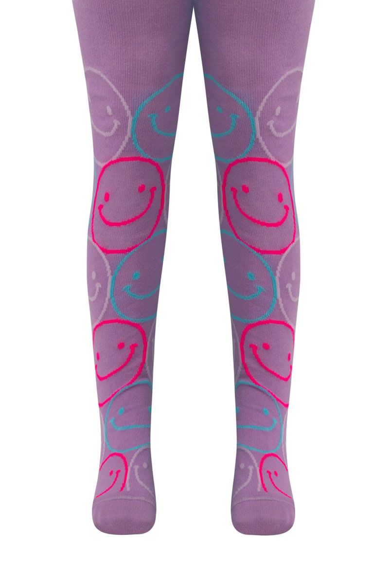 Ciorapi subțiri din bumbac cu model smiley faces, Conte Kids Tip-Top 625
