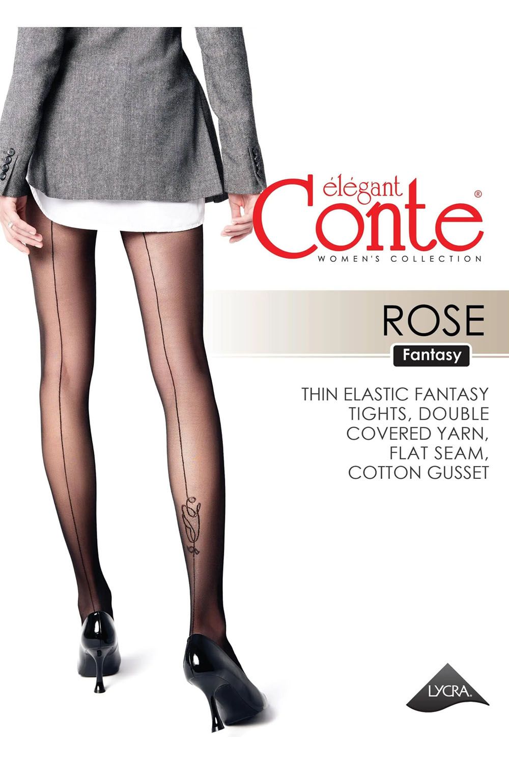 Dres cu model dungă spate și trandafir, Conte Fantasy Rose