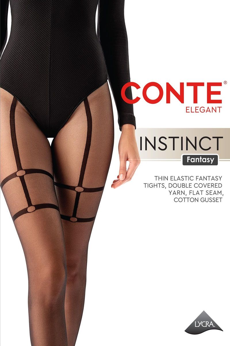 Dresuri cu imitație de ciorapi cu portjartier, Conte Fantasy Instinct