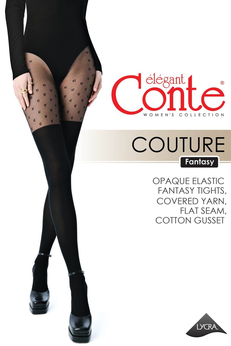 Dresuri cu imitație jambiere și model romburi, Conte Fantasy Couture
