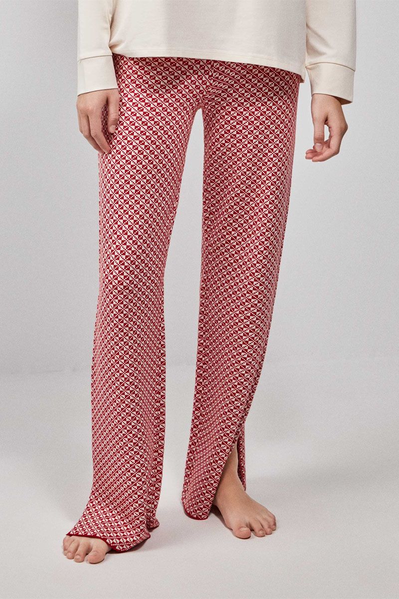Pantaloni damă din tricot jacquard, Gisela 2/20228