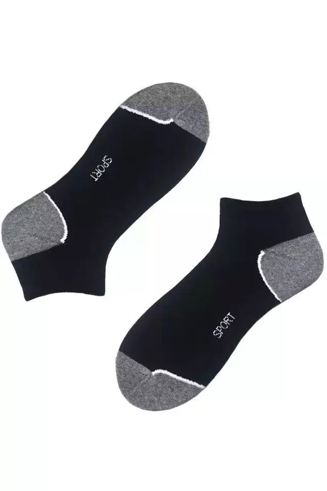 Set șosete sport scurte (anklet) cu talpa flaușată, Chobot Sneaker Sport 52-91 (2 perechi)