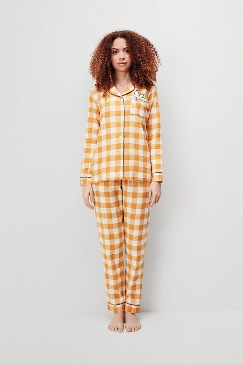 Set pijama damă, 2 piese, cu print în carouri, Gisela 2/20103