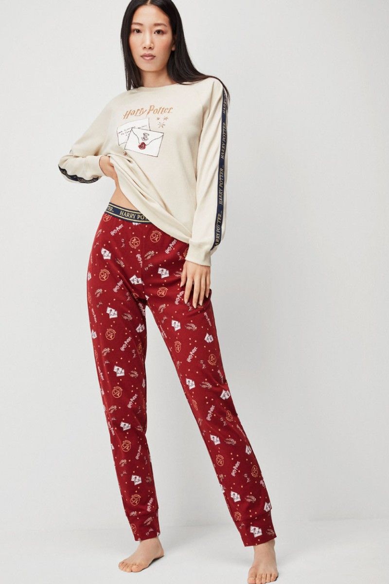 Set pijama damă, 2 piese, cu imprimeu Harry Potter, Gisela 2/20115