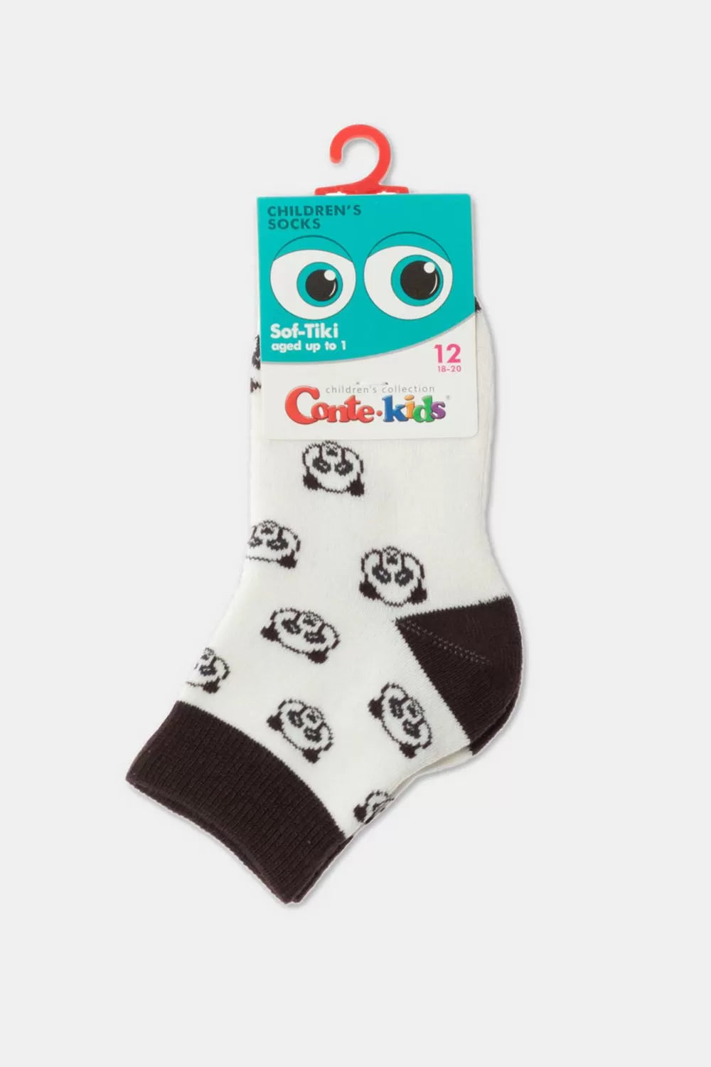 Șosete copii flaușate cu model Panda, Conte Kids Sof-Tiki 600