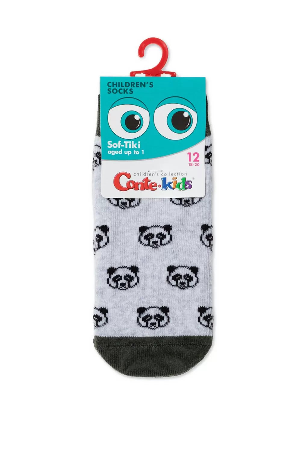 Șosete copii flaușate cu model Panda, Conte Kids Sof-Tiki 600