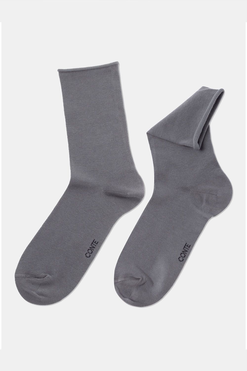 Șosete damă din bumbac fără elastic, Conte Elegant Comfort 000
