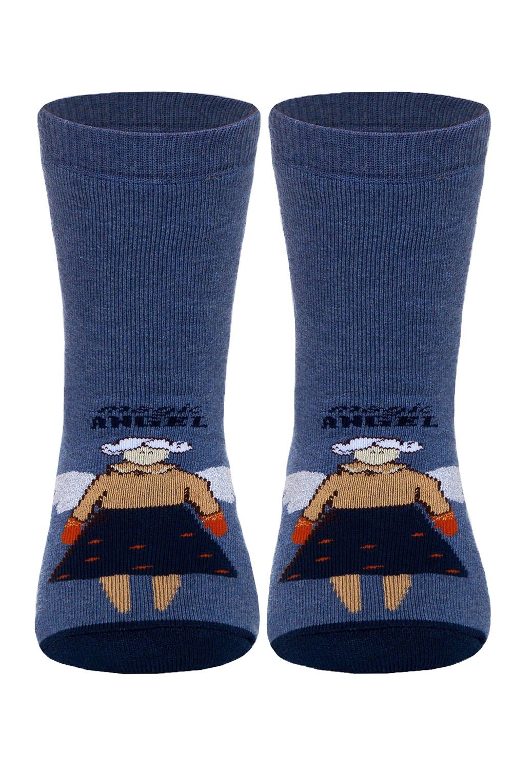 Sosete flausate antiderapante cu model ingeras, Funny Legs 291