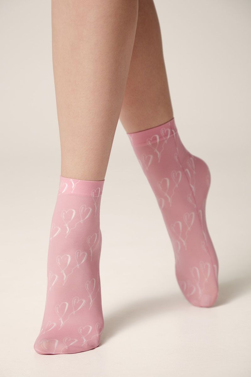 Șosete haioase cu imprimeu „Heart Balloon”, Conte Fantasy 751**