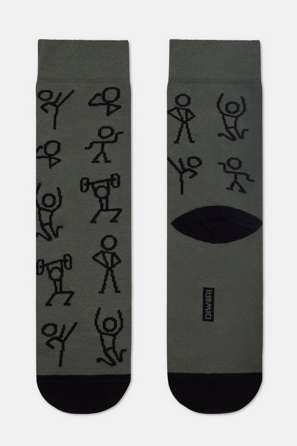 Șosete haioase cu model Stickman, DiWaRi Happy 188