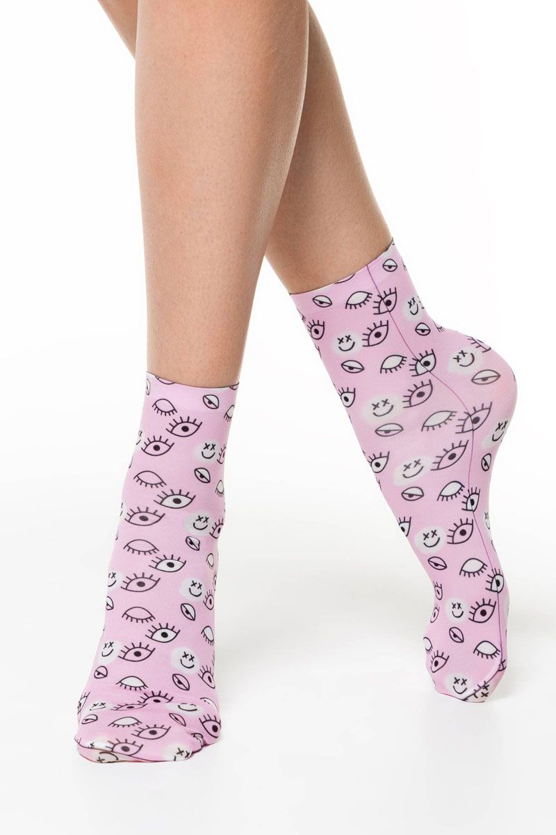 Șosete haioase cu model grafic pop-art, Conte Fantasy 094