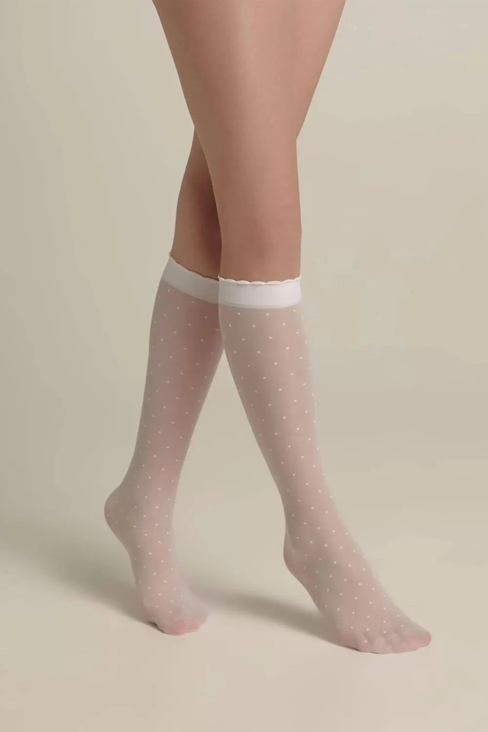 Șosete lungi 3/4 copii, cu model buline, Dots 20 Den