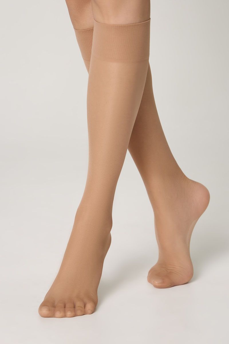 Șosete lungi 3/4 damă Lycra, Accent 20 Den (2 perechi)
