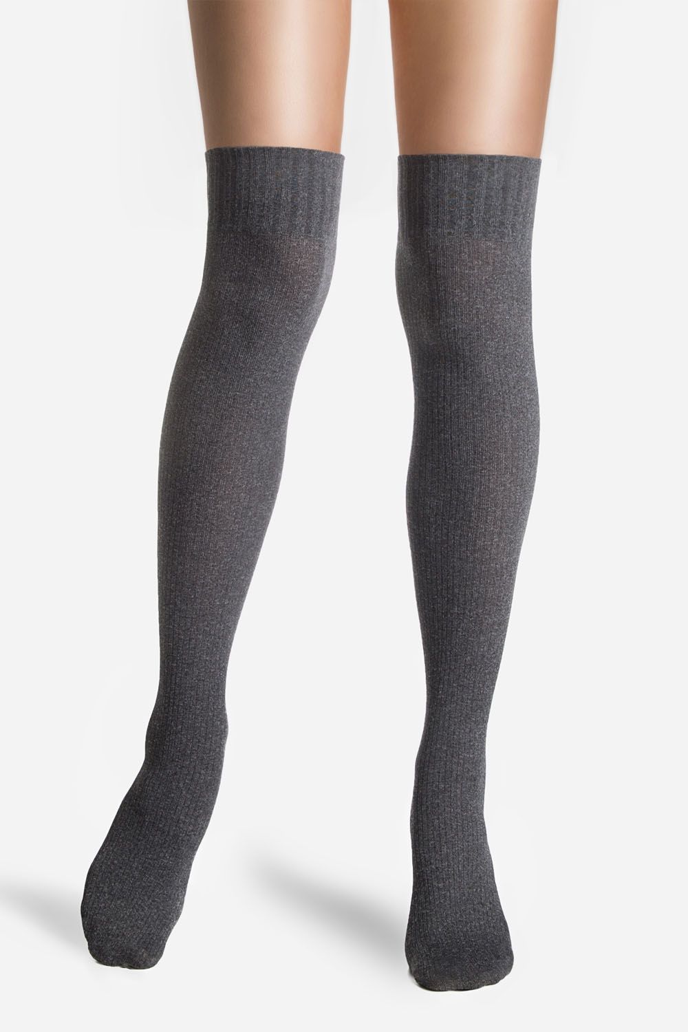 Șosete lungi peste genunchi din microfibră, Conte Trendy Melanj