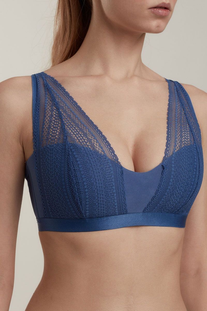 Sutien bralette dantelat, cu burete și fără arcuri, Conte Elegant Vintage RB7115
