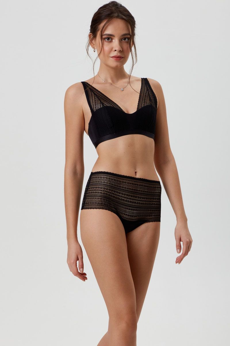 Sutien bralette dantelat, cu burete și fără arcuri, Conte Elegant Vintage RB7115