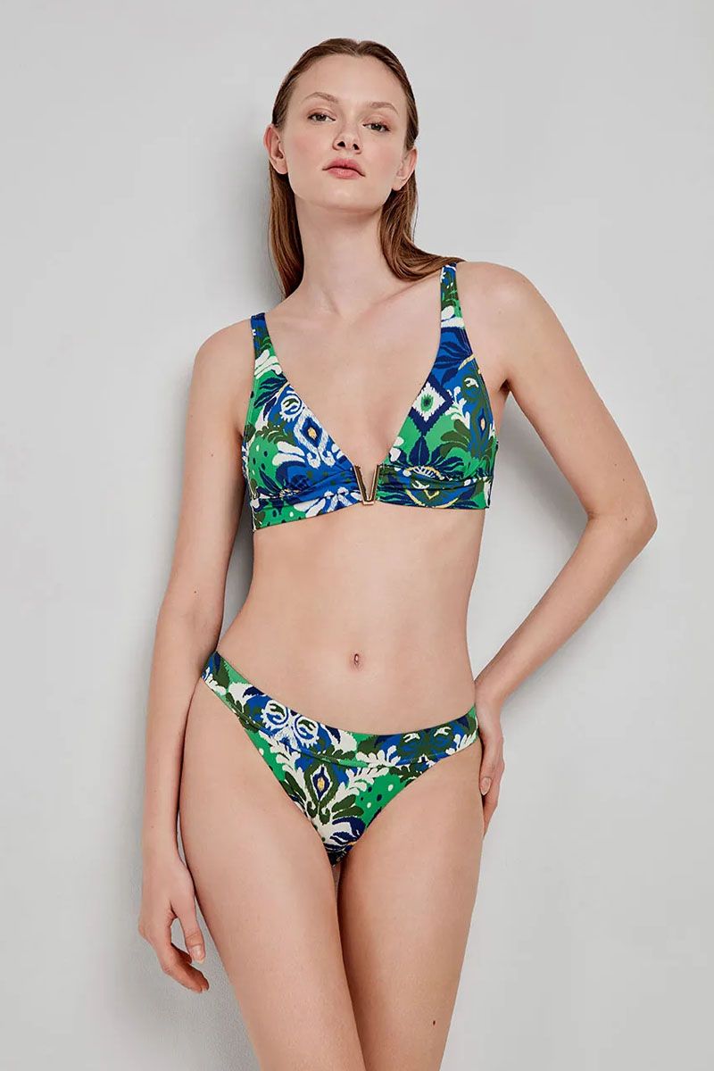 Sutien baie triunghiular, fără arcuri cu imprimeu tribal, Gisela 2/30230