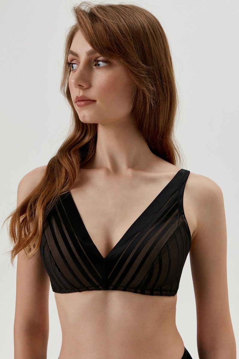 Sutien triunghiular, cu burete și fără arcuri, Conte Sport Glam RB7129