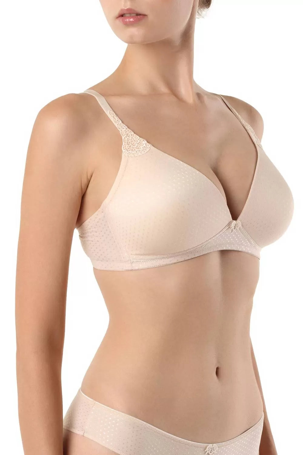 Sutien cu întăritură și fără arcuri, material jacquard, Conte Voyage RB7086
