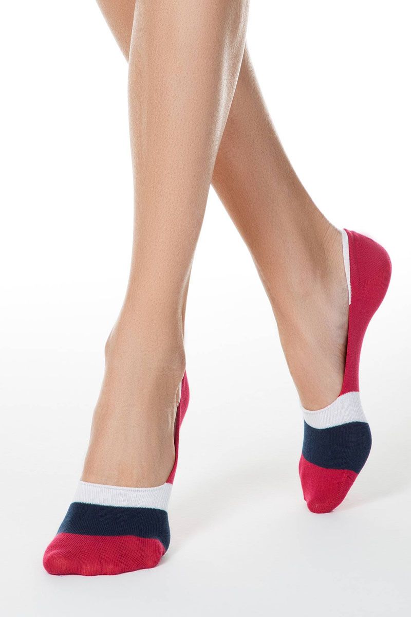 Tălpici din bumbac cu model dungi, Conte Classic 096